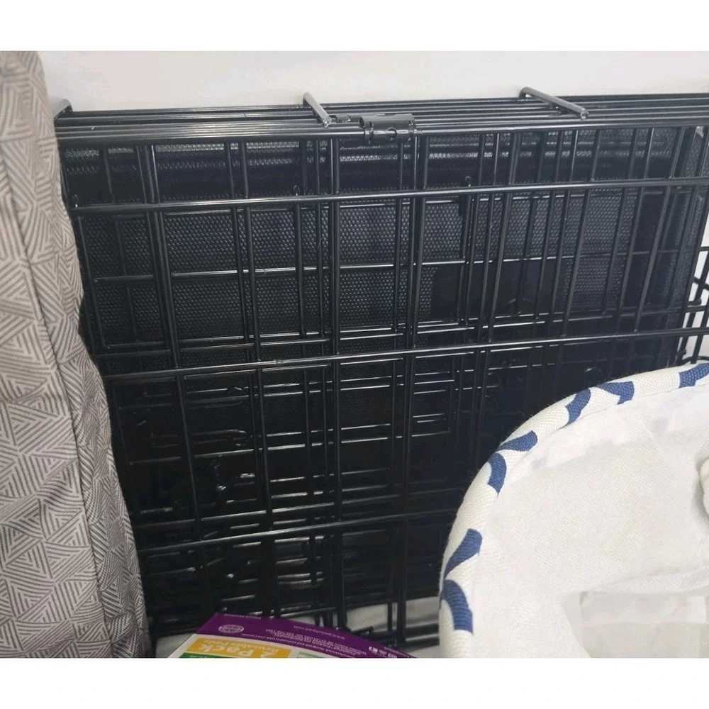 Small Dog Accessories Lot Crate Bowls & More